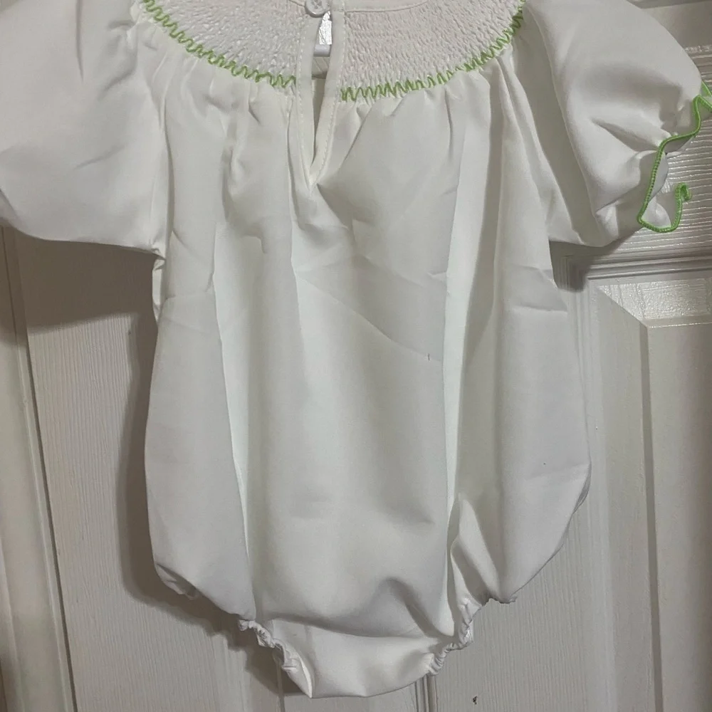 New Smocked Easter Bubble Romper